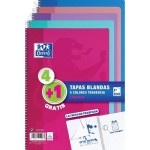 Oxford Pack 4+1 Quaderni Spirali Formato Folio Qua...
