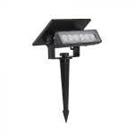 0.9W Led Mini Wall Mount & Solar Spike Black Body ...
