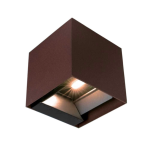 9W Led Solar Wall Light 3In1 Corten Body Ip65