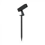 2W Led Spike Light Aluminum 4000K Black Body Ip65 Sq
