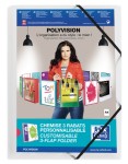 Cartella elasticizzata Oxford Polyvision A4+ a 3 l...