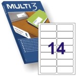 Confezione Multi3 da 1400 Etichette Bianche Con Bo...