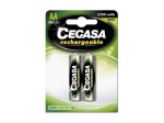 Cegasa HR6 Confezione da 2 Batterie Ricaricabili A...
