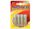 Jupiter Confezione da 4 batterie alcaline AA LR6 -...