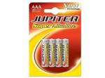 Jupiter Confezione da 4 Batterie Alcaline AAA LR03...