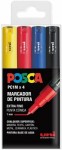 Posca PC1M Confezione da 4 pennarelli a vernice - ...