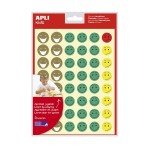 Apli Confezione da 144 adesivi con faccine felici ...