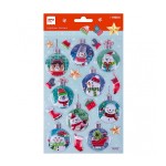 Apli Bolsa con 20 Pegatinas Navideñas Bola Muñec...