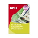 Confezione Apli da 100 fogli trasparenti in polies...
