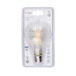 V-TAC Lampadina LED E27 8W A65 Filamento 2700K (Bl...
