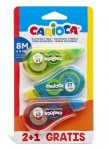 Correttore a nastro Carioca Pack 2+1 - Coprente - ...