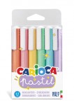 Carioca Confezione da 6 Evidenziatori Pastello - I...