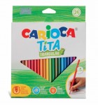 Carioca Tita Pack de 24 Lapices Triangulares - Cue...