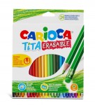 Carioca Tita Confezione da 24 matite cancellabili ...