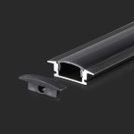 V-TAC Profilo in Alluminio Colore Nero per Strip L...