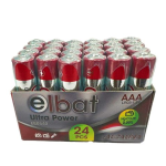 Elbat Confezione da 24 batterie alcaline LR03/AAA ...