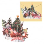 Biglietto di auguri natalizio 3D Dohe Village con ...