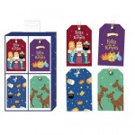 Bismark Confezione da 24 Etichette Regalo - 4 Dise...