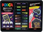 Posca Groovy Colours - Custodia in metallo con 20 ...