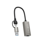 Adattatore di rete XO HUB018 da RJ45 a USB 3.0 e U...