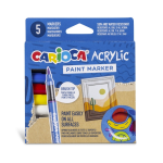 Carioca Acrylic Confezione da 5 pennarelli acrilic...