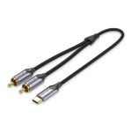Vention Cable USB-C a 2xRCA Macho - 1m - Trenzado ...
