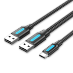 Vention Cable USB-C a 2xUSB-A 2.0 3A - 1m - Color ...