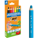 Set di 6 matite colorate Bic Kids multi-superficie...