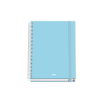 Quaderno a spirale Dohe Serenity A5 100 fogli grig...