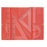 Safta Confezione da 5 righelli da disegno - Custod...