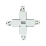 V-TAC Raccordo a X per Binario Trifase Colore Bianco