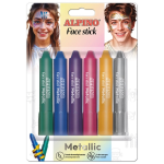 Alpino Fiesta Face Stick Metallic Pack con 6 stick...