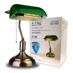 V-TAC Lampada LED da Tavolo Vintage in Metallo con...