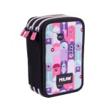 Astuccio a tre scomparti Milan Aliens 2 con gomma,...