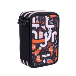 Astuccio a 3 scomparti Milan Fingers con gomma, te...