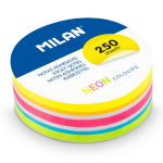 Confezione da 250 post-it Milan - Colori neon - Ro...