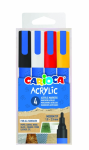 Carioca Acrylic Confezione da 4 pennarelli acrilic...