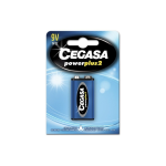 Cegasa Power Plus 2 confezioni da 1 batteria 6F22 ...