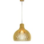 V-TAC Lampadario LED in Legno a Sospensione con Po...