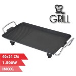 Grill Elettrico Muvip 1500W - 2 Zone Lisce e Grill...