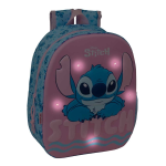 Zaino Safta Stitch 3D - Luci a LED - Spallacci imb...