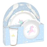 Aggiungi al carrello Set di stoviglie per bambini Safta Unicorno - PVC ... Set di stoviglie per bambini Safta Unicorno - PVC ...