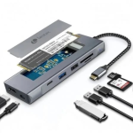 Leotec LEDS07 Docking Station USB-C 8 in 1 con slo...
