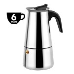 Caffettiera italiana Muvip in acciaio inox - Capac...
