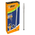 Penna a sfera Bic Cristal Glace - Corpo argento op...