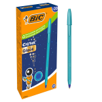 Penna a sfera Bic Cristal Glace - Corpo blu metall...