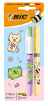 Confezione Bic 4 Colours Decors Kawaii con 1 penna...