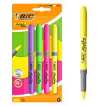 Set di 4 evidenziatori Bic con punta a scalpello, ...