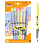 Set di 12 evidenziatori Bic Highlighter Grip Paste...