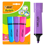 Evidenziatori Bic, confezione piatta da 3 pennarel...